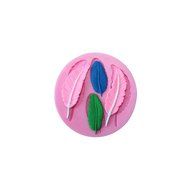 Cutoy Feather Design Silicone Cake Fondant Chocolete Jello Soap Candy Gum Paste Molds Clay Moulds DIY Decorating...