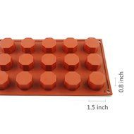 AYAMAYA 1.5*0.8 inch Cake Ice Pudding Chocolate Prisms Mold Food-Grade Silicone Bakeware N3