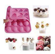 Ehdching 20 Silicone Lollipop Cake Stick Mould Party Cupcake Baking Mold N2