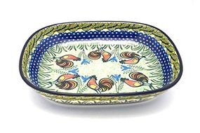 Polish Pottery Baker - Rounded Rectangular - Medium (10&quot;) - Unikat Signature U2663