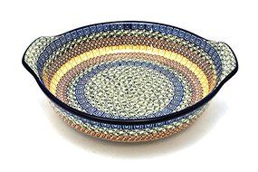 Polish Pottery Baker - Round with Grips - Large - Autumn