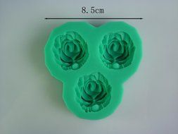 3 Flowers Shape Silicone Soap Mold,fondant Cake Decorating Styling Tools, Bakeware,cooking Tools Kitchen Accessories N2