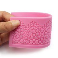 Pretty Lace Silicone Fondant Mold Mould Cake Decoration Baking Tool 170x50mm New N4