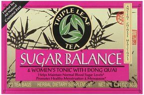 Triple Leaf Tea, Sugar Balance, 20 Tea Bags (Pack of 6)