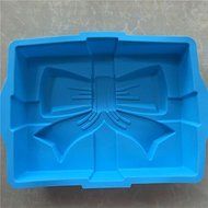 Longzang Square Large Bow Silicone Mold for Cake Baking Pizza plate moon cake pan N2