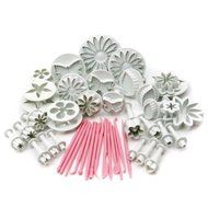 Yingwei Sugarcraft Homemade Cake Decorating Character Plunger Cutters Deluxe 11 Sets Great Combination With 47...