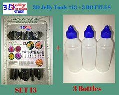 3D Jelly Cake Tools - Type 13 and 3 Bottle 3D Jelly Tools not include needle