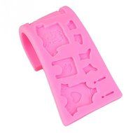 Baby shoes design fondant decorating tool gum paste mold non-stick mold 3D Rose Flower Fondant Cake Chocolate... N4