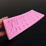 Baby shoes design fondant decorating tool gum paste mold non-stick mold 3D Rose Flower Fondant Cake Chocolate... N5