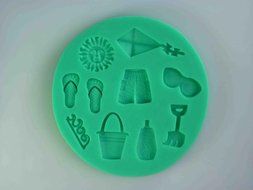 Summer Holiday Theme Chocolate Candy 3d Silicone Mold Mould Cake Tools Bakeware Pastry Bar Soap Mold