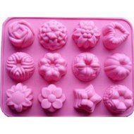 Giftshop12 Silicone Muffin Cake Jelly Pudding Chocolate Mold