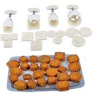 bravolotus DIY Moon Cake Mold Extruded a variety of fine patterns cake mold