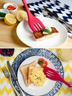 5PCS Kitchen Cooking Kit Utensil-1PCS Egg-beater+1PCS Brush+2PCS Spatulas+1PCS Drain Spade N6