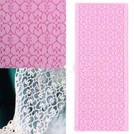 POP Silicone Flower Lace Fondant Embossed Mold Sugarcraft Cake Decorating Mould