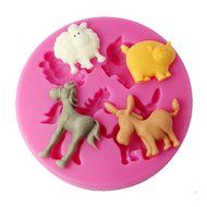 FOUR-C Silicone Mold Cupcake Decor Mold Color Pink N2