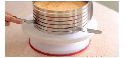 Yingwei Cade Adjustable Stainless Steel Mousse Mould Layer Cake Slicer Kit N2