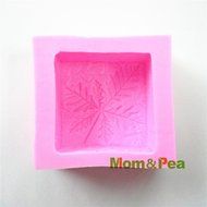 Mom&amp;pea 0519 Embossed Leaf Shaped Silicone Mould for Fondant Cake Sugar Paste Cake Decoration 3d Cake Toppers... N3