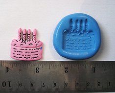 Cake Flexible Food Grade Silicone Push Mold for Polymer Clay, Resin,wax,miniature Food,sweets,plaster N2
