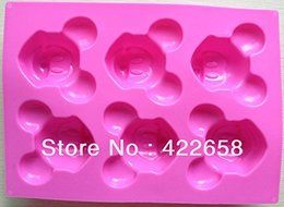Mickey Mouse Silicone Cake Muffin Molds Cupcake Pan Soap N3