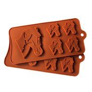 Witkey 5 Cavity Horse Shape Soup Ladle Ice Cube Tray Fondant Silicone Mold Sugar Mold Candy Molds Chocolate Cake...