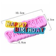 "3D Silicone HAPPY BIRTHDAY Fondant Cake Chocolate Mold Mould Birthday Decoration" shopping N2