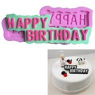 "3D Silicone HAPPY BIRTHDAY Fondant Cake Chocolate Mold Mould Birthday Decoration" shopping N3
