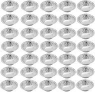 SelfTek 250 PCS Egg Tart Cup Aluminum Alloy Pudding Cake Decorating Cookie Mold