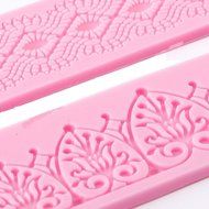 Lace 2pcs Silicone Mold Mould Sugar Craft Cake Fondant Cake Decorating Baking Tool #579 [version:x7.8] by DELIAWINTERFEL