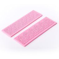 Lace 2pcs Silicone Mold Mould Sugar Craft Cake Fondant Cake Decorating Baking Tool #579 [version:x7.8] by DELIAWINTERFEL N7
