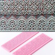 Lace 2pcs Silicone Mold Mould Sugar Craft Cake Fondant Cake Decorating Baking Tool #579 [version:x7.8] by DELIAWINTERFEL N11
