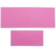 Lace Silicone Fondant Mold Wedding Cake Mould Decoration Baking Tool 5 Styles (Love Heart) N6