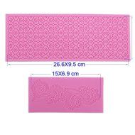 Lace Silicone Fondant Mold Wedding Cake Mould Decoration Baking Tool 5 Styles (Love Heart) N8