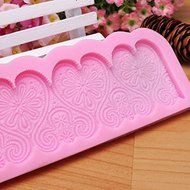Heart Shape Silicone Fondant Lace Mold Cake Decorating Mould N5
