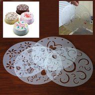 4Pcs/set Round Cake Fondant Craft Decorating Cutter Flower Heart Sugarcraft Mold