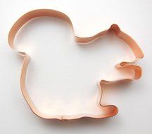 Sitting Squirrel Copper Cookie Cutter