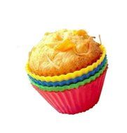 12X Silicone Cake Muffin Chocolate Cupcake Cups Mold N2