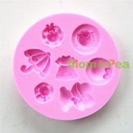 Mom&amp;pea 0629 Hats Shaped Silicone Mould for Fondant Cake Sugar Paste Cake Decoration 3d Cake Toppers Mold 9.9*... N3