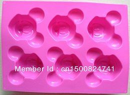 . Mickey Mouse Silicone Cake Muffin Molds Cupcake Pan Soap N4