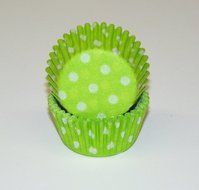 Lime Green Cupcake Liners Mini Size 100 count