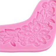 "Flower Fondant Lace Mold Silicone Cake Decorating Lace Mould" shopping N3