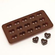 New 15 Hearts Shape Silicone Cake Bakeware Tools Chocolate Ice Mold Cake Decoration Jelly Pudding Kitchen Cooking N2