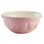 Mason Cash Hearts Mixing Bowl, Pink, 4.25-Quart N2