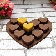 HARULU Heart Shape Muffin Sweet Candy Jelly fondant Cake chocolate Mold Silicone