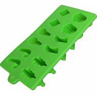 Generic Silicone Cake Baking Mold Pan For Jelly Pudding Butter Making 12-Cavity Colour Green N2