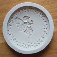 "Flower Fairy Shaped Silicone Mold Sugar Fondant Cake Decoration Soap Chocolate Biscuit Mould" shopping N4