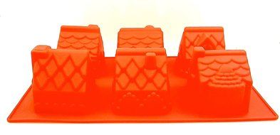 Holiday Time Village Cake Mold,silicone,6 Cavity N7