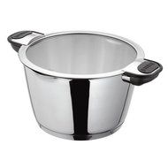 Stellar Tate Stainlesss Steel Stackable Draining Saucepan, 8" / 84floz