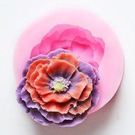 3D Mini Peony Fondant Mold Silicone Cake Chocolate Moulds N4