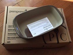 PAMPERED CHEF 2016 UPDATED GREYSTONE GLAZED 7X11 8 CUPS MEDIUM RECTANGULAR BAKER