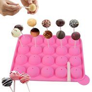 20 Cup Tasty Top Cake Pop Mold Tray Easy Instant Silicone Baking Flex Pan